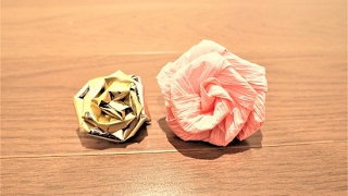 1分鐘快速摺出玫瑰花 手作紙玫瑰Make A Paper Rose in 1 Minute [upl. by Gere968]