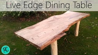 Massive Live Edge spalted beech dining table [upl. by Marilee578]