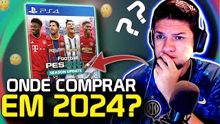 🤔ONDE COMPRAR O JOGO PES 2021 EM 2024 PS4 PS5 XBOX ou PC COMO ATUALIZAR PRA TEMPORADA 2024 [upl. by Alakam369]