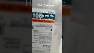 HyperHypoIso tonic  d10 isotonic hypotonic hypertonic nursing hospitallife yt ytshorts [upl. by Leona]