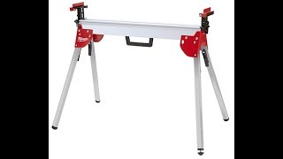 Milwaukee Miter Saw Stand 48080551 Review [upl. by Lennor]