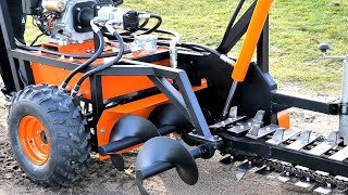 Homemade Chain digging excavator 15hp [upl. by Agna]