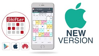 SHIFTER CALENDAR APP  New iOS Version 🍏 [upl. by Yate167]