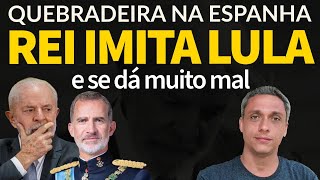 Quebradeira na Espanha  Rei e primeiro ministros fogem do povo após imitar LULA no RS [upl. by Casady999]