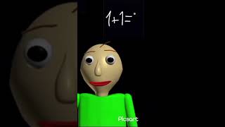 OH NO😱 baldi math 1plus1 bruh shorts [upl. by Aserehtairam]