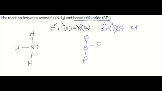 Lewis Structure of Ammonia NH₃ and Boron Trifluoride BF₃ using Coordinate Covalent Bond [upl. by Coney]