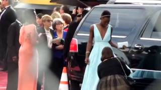 Lupita Nyongo Oscars 2014 arrival [upl. by Dott]