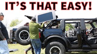 How To Remove 2022 Ford Bronco Hardtop Roof 2Door [upl. by Ronald]