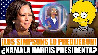 ¡LOS SIMPSONS LO PREDIJERON ¿KAMALA HARRIS PRESIDENTA [upl. by Arahk]