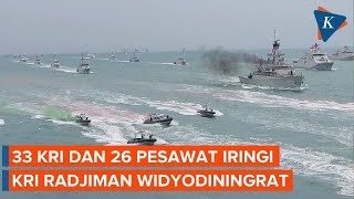 Unjuk Kekuatan Parade Kapal Perang Meriahkan HUT Ke79 TNI AL [upl. by Jordan401]