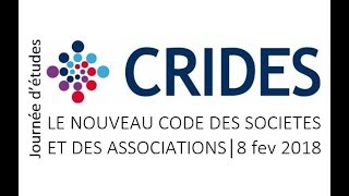 Le nouveau code des sociétés et des associations  80218 19 [upl. by Elyag]