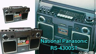 National Panasonic tape recorder RS4300ST 4band radio cassette player 1975s super model 😱👌😍 [upl. by Aldrich18]