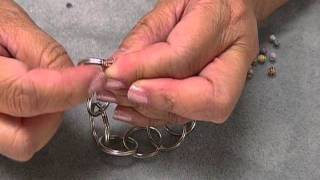 How to Key Ring Jewelry with Paper Beads by JaniceMae [upl. by Anyalram]