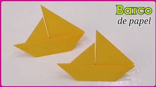 Como hacer un barco de papel  papiroflexia [upl. by Elleined]