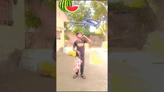 Flight catching watermelon 🍉 aeroplane ✈️ children giraffeshorts ytvfx ytviral ytshots [upl. by Esineg245]