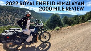 2022 Royal Enfield Himalayan 2000 Mile ReviewStill Loving It [upl. by Anoerb386]