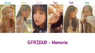 Memoria Korean ver  GFRIEND Lyrics ENGROM [upl. by Nnylarat]