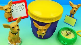 2000 TACO BELL CHIHUAHUA set of 5 AWESOME FAST FOOD COLLECTIBLES VIDEO REVIEW [upl. by Seow]