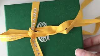 Goyard Unboxing  Shorten Strap on Goyard Plumet Pocket Wallet [upl. by Wappes499]