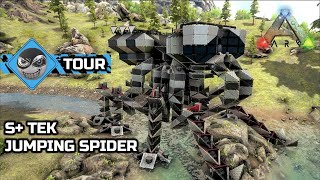 ARK Base Design  Tek Building Ideas  Base TourModded [upl. by Aikkan]