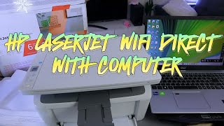 HP LASERJET M140WE WIFI DIRECT Setup With Computer and Print  A StepbyStep Guide [upl. by Humph]