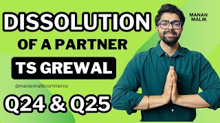 CLASS 12  DISSOLUTION  Q24 amp Q25  Chapter 7  TS Grewal Solutions  2024 [upl. by Orazal]