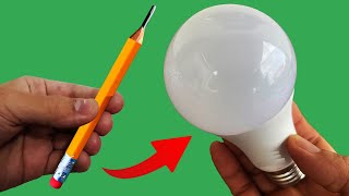 Take a Common Pencil and Fix All the Led Lamps in Your Home How to Fix the LED Bulbs with a Pencil [upl. by Kalinda82]