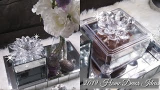 Diy  2 Easy amp Affordable Glam Decorative Boxes  Dollar Tree Diy  2019 Home Decor Ideas [upl. by Muiram904]