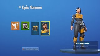 FORTNITE NEW MACHINIST MINA SHOWS HER BIG 🍑 WITH FAVOURITE DANCES amp EMOTES 😍❤️ [upl. by Mareah109]