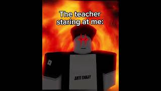 Caught Playing Roblox in Class 😳 robloxmemes robloxedit roblox robloxanimation [upl. by Dacie]