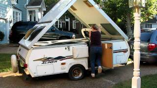 Aliner Folding Camper  Easy take down demonstration [upl. by Jourdain]