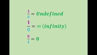 10  Undefined or Infinity Easy proof to understand with a real world example [upl. by Renba]