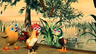 El Pollito Pio y Bartolito Pasan Por La Pata Con Diferentes Hermosos Efectos 🐤🐓🦆 [upl. by Bogusz]