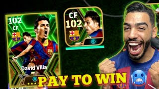 DAVID VILLA 102 PACK OPENING  GAMEPLAY REVIEW  BEST PLAYER IN EFOOTBALL 24 MOBILE 🐐🔥 [upl. by Aivon]