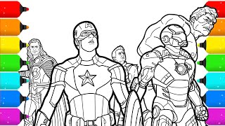 The Avengers Superhero Coloring Pages [upl. by Idoj387]