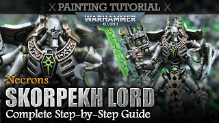 How to Paint a Necrons Skorpekh Lord Warhammer 40K Painting Tutorial [upl. by Panayiotis]