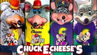 Evolution of Chuck E Cheese  Chuck E Cheese Character History [upl. by Ahsiniuq]