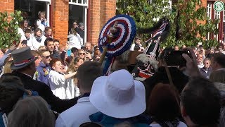 Padstow May Day 2018 the Blue Ribbon Obby Oss [upl. by Ahsinna]