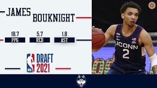 2021 NBA Draft Prospect UConns SG James Bouknight  20202021 NCAA Basketball Highlights [upl. by Ennayelsel]