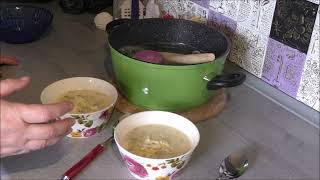 Käse  Lauch  Suppe mit Hackfleisch und Kartoffeln [upl. by Aldon]