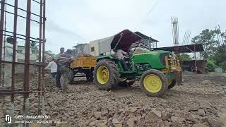 john deere tractor dumping work 👌👌🔥🔥💪💪 [upl. by Basilio715]