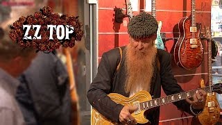 ZZ Top Billy Gibbons visits Music Store [upl. by Laurette]