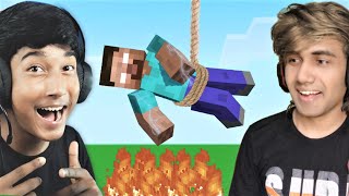 Herobrine কে মারলাম আমি and NarinTheGamer । Minecraft Bangla  Mr Ris Plays [upl. by Puto]