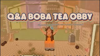 BOBA TEA TOWER QampA voice [upl. by Anitirhc489]