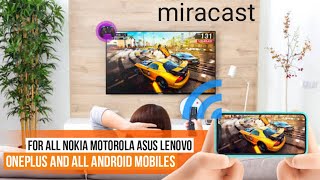 how to connect lenovo mobile to tv  how to use miracast lenovo mobile y70 k14 plus y90 [upl. by Aynotan]