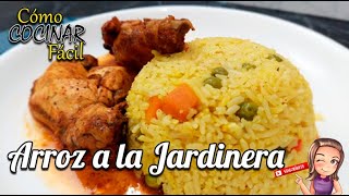 RECETA ARROZ A LA JARDINERA  Cocina Peruana [upl. by Malha]