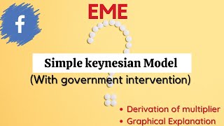 Simple Keynesian model with government case  investment multiplier  EME  eme  SKM [upl. by Vite949]