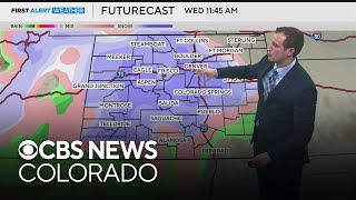 Several snow chances across Colorados mountains Denver ahead of Thanksgiving [upl. by Ettevol]