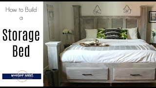 How to Build a DIY Storage Bed [upl. by Bohner198]