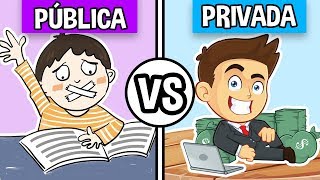 Escuela PÚBLICA vs Escuela PRIVADA [upl. by Aenea]